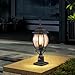 VEVOR 2 Pack Outdoor Post Light, Dusk to Dawn 22.64'' Large Size, Waterproof Lamp Post Lights Fixtures with 5.5 in Pier Mount Base Glass Shade, Exterior Pole Column Light for Patio Garden Pathway