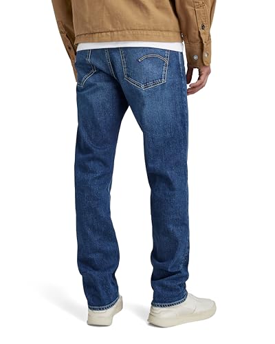 G-STAR Raw - Mens Mosa Straight Jeans, Color Faded Atlantic Ocean, Size: 38W x 38L2