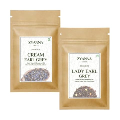Zyanna Cream Earl Grey (3.53oz) & Lady Earl Grey (3.53oz) Combo Pack of 2 (100g x 2) Cover