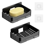 Dulynva 2 Stück Seifenhalter Ohne Bohren Seifenschale Dusche Selbstklebend Seifenablage Wandmontage...
