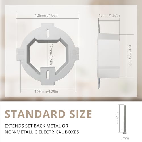Image of BE1R Outlet Box Extender,cETLus Certified Round Ceiling Box Extender
