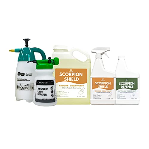 Cedarcide Indoor & Outdoor Scorpion Treatment Kit (Medium) - Cedar Oil Pest Control Sprays - Kills & Repels Scorpions and Other Pests Guaranteed in Home and in Yard - Pet Safe