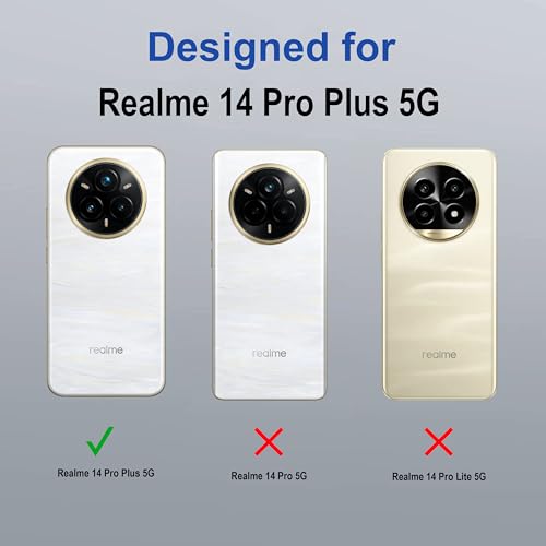 Image of amazon basics Back Case Cover for Realme 14 Pro Plus 5G | MagSafe Case with Built-in Metal Ring | Supports MagSafe Charger, Wallet & Car Mount | Shockproof Hybrid PC + TPU | Blue