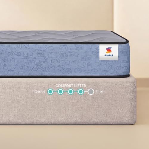 Image of Sleepwell Ortho Pro Latex Mattress | Queen Size 75x60x10 Inch | 100% Pure Natural Latex Orthopedic Support | Pressure Relief | Cool Yarn Fabric | Neem Fresche Anti-Microbial | 10 Years Warranty