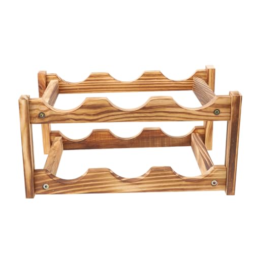 Soporte de vino de madera Unomor para 6 botellas miniatura 7