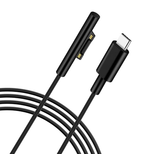 1.8m Surface USB-C Ladekabel Nylon geflochten für Microsoft Surface Pro 5 Go 2 Laptop 1/2/3 Book1/2