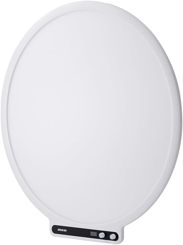 amaran Verge Max 22" 60W Bi-Color Circular LED Light Panel, White - Includes Desk Clamp Stand with a 360deg Swing Mounting Arm and 180deg Pan Tilt Control