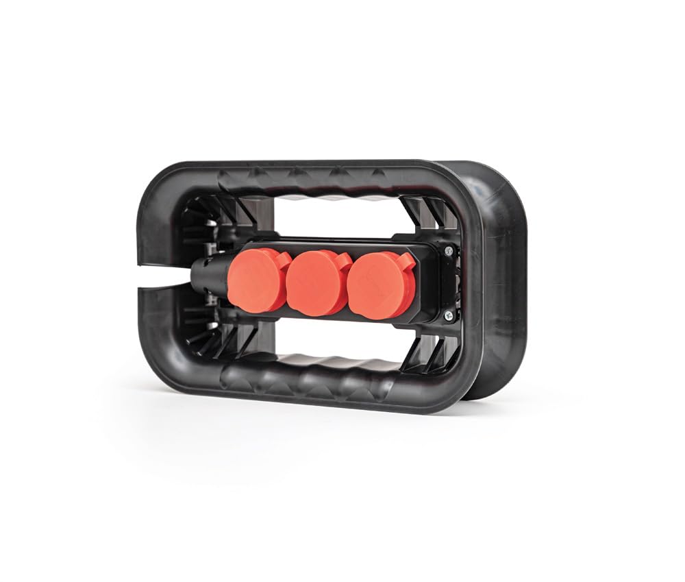 Qbrick System Kabelaufwickler mit Steckdosenleiste Custom Cable Winder Set Kabel Organiser für Werkzeugkisten Werkzeugkoffer Zubehör Modular