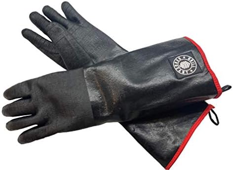 GRILL SERGEANT Grill Oven Gloves, 18”, M/L - 950℉, Smoker, Oil Resistant, Heat Resistant, Oven, BBQ, Grilling, Cooking Barbecue Gloves, Waterproof, Neoprene, Grab Hot Food Directly From Your Grill