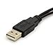BSHTU USB Cable Y Splitter USB 2.0 Power Enhancer Hub Adapter Data Charger Cable Extension Code Type a 30cm (1 Male to 2 Female)