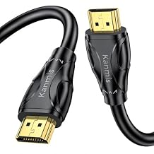 8K HDMI Cable 6ft, High Speed Hdmi 2.1 Cables 8K@60Hz 4K@120hz, Ultra High Speed Gold Plated Connectors hdmi Cord, Compatible with PlayStation Arc PS3 PS4 PC HDTV