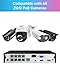 ZOSI 4K 8CH PoE NVR System (16CH Expandable) with 2TB HDD for 24/7 Record, Playback, Remote Access, Motion Detection, H.265+ 8 Channel Network Video Recorder only Work with Our PoE IP Cameras