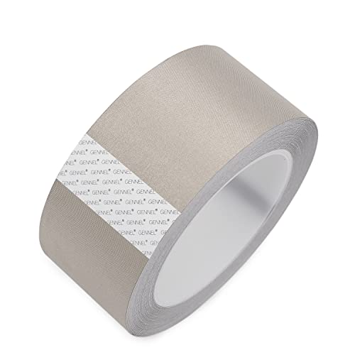 Image of 60mm x 20M (2.4in x 65ft) Conductive Cloth Fabric Adhesive Tape, Faraday Tape for EMI Shielding, Interference Signal Blocking, Mobilephone Laptop Guitar Repair, Cable Harness Wrapping