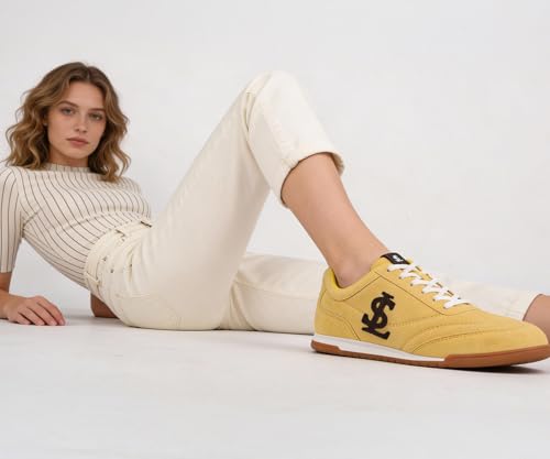 Image of LOUIS STITCH Women's Casual Lightweight Sneakers | Ortholite Cushioned Comfort | Dual-Color TPR Sole | Lightweight & Comfortable Casual Lace-Up Shoes | LSD-SNK-NBL & DNM