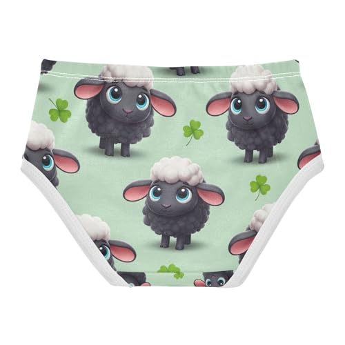 Cute Cartoon Black Sheep Blue Eyes Toddler Underwear, Panties for Girls, 2T–8 Years2