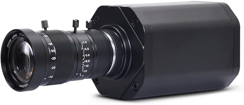 MOKOSE 4K Digital Camera 3840 * 2160/30FPS HDMI 3G-SDI 1080P USB Webcam 3.5MM Microphone with 10-55MM Telephoto Zoom Manual Lens Exchangeable CS/C Mount Lens
