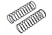 HOT BODIES 113067 1/10 Buggy Spring Rear 35.2mm Blue D413