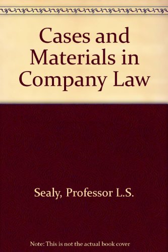 Image of Cases and Materials in Company Law