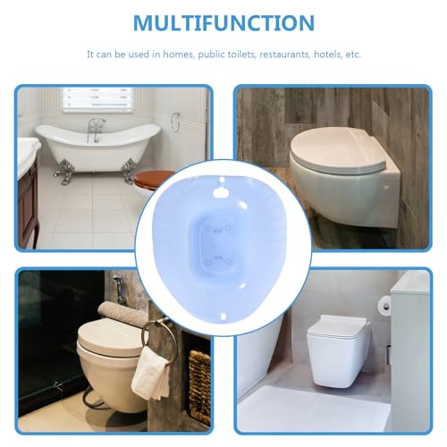 Lavabo de asiento cómodo de plástico resistente para mujeres y ancianos 6