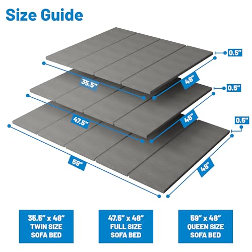 Treaton, Heavy Duty Sleeper Sofa Bed Support Board, 48" x 59" Wood Base to Fix Sagging Mattresses, Reinforced Under Cushion Panel, Pull Out Couch Mattress Boards, Easy Installation by Treaton - Image 2