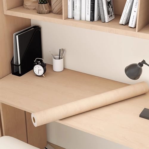 Papier peint en bois pour masquer les rayures de table