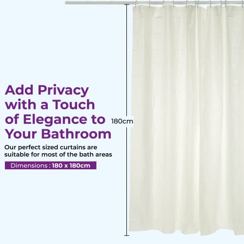 Blue Canyon Peva Plain Shower Curtains, Peva White, W 70.9" x L 70.9" (1 Panels) - Image 4