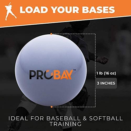 Probay Weighted Baseballs For Strength, Hitting, Pitching & Throwing Accuracy. Softball Practice (16Oz Each. 6 Count.). #TOP4