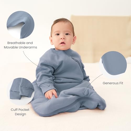 Image of Unisex Sleeping Bag for Babies and Toddlers 3.5 Tog Sleep Sack, Baby Sleep Sack, One piece with sleeves, Gifts for Baby