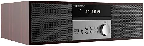 Vintage Home CD Stereo System (40W RMS Micro Shelf System with Bluetooth, CD Player, USB Playback, FM Radio, AUX-Input, Clear Sounds & Rich Bass)