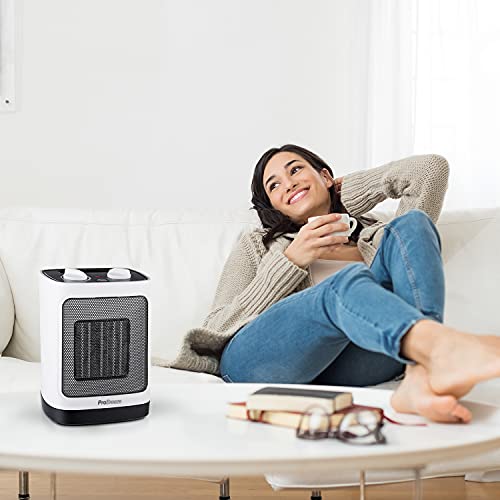 Pro Breeze Mini Keramische Ventilatorkachel - Ruimteverwarmer met automatische Oscillatie en 2 Warmteinstellingen (2000W) - Image 7