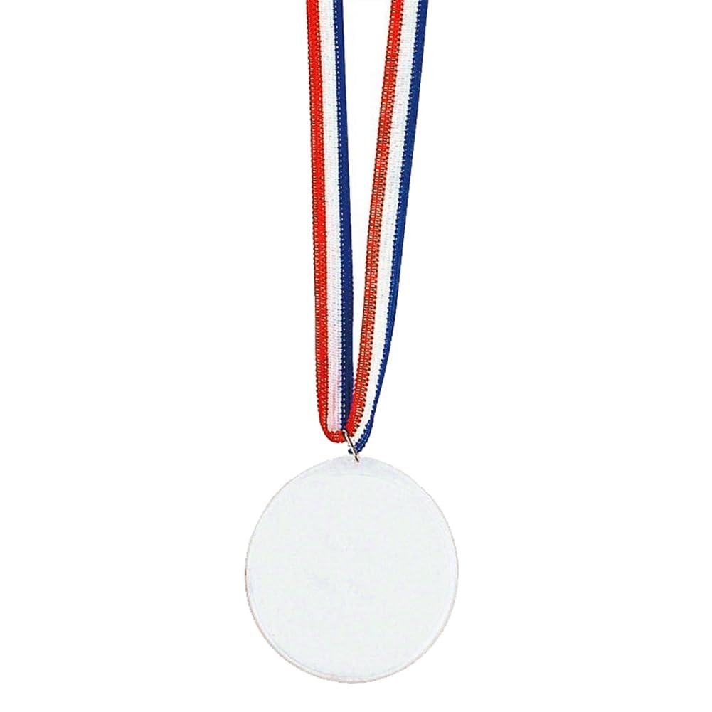 24Pcs Médailles Vide à Faire Soi-Même, Concevez Vos Propres MéDailles de RéCompense, Médailles Personnalisable avec Rubans, Médailles à Faire Soi-MêMe pour Entreprises, Sports, Festivals