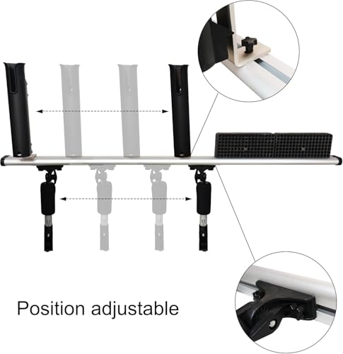 Kayak Motor Mount, Fishing Kayak Trolling Motor Mount Rack Aluminum Outboard Mounting Bracket Holder Kit by REEYAK - Image 4