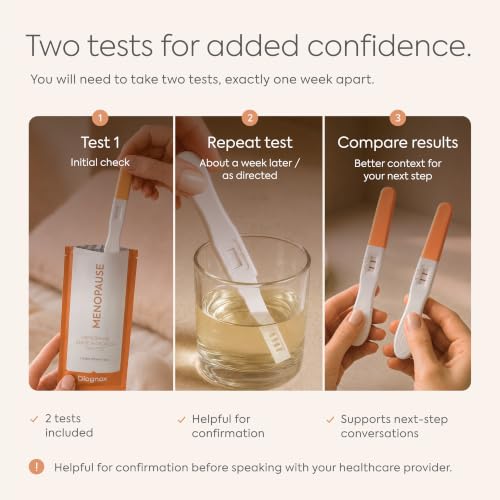 Image of Diagnox Menopause Test Kit at Home, Midstream FSH Test Kit, 2 Pack