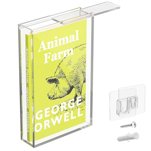 Clear Display Case for Mass Market Paperback, Acrylic Mass Market Paperback Frame Wall Mount, Collectible Paperback Book Storage, UV-Protection Display Showcase (6.9'' x 4.3'' x 1'')