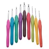 Crochet Hook Set - Ergonomic Crochet Hook Set - Soft Rubber Handles - Best For Pain Free Crocheting