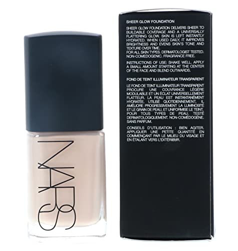 Nars Sheer Glow Foundation - Mont Blanc (Light 2 - Light W/ Pink Undertone) 30Ml/1Oz #TOP4