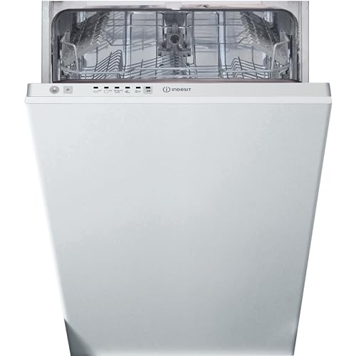 Indesit Integrated Slimeline Dishwasher - White - 9 Place Settings - F Rated - DI9E 2B10 UK