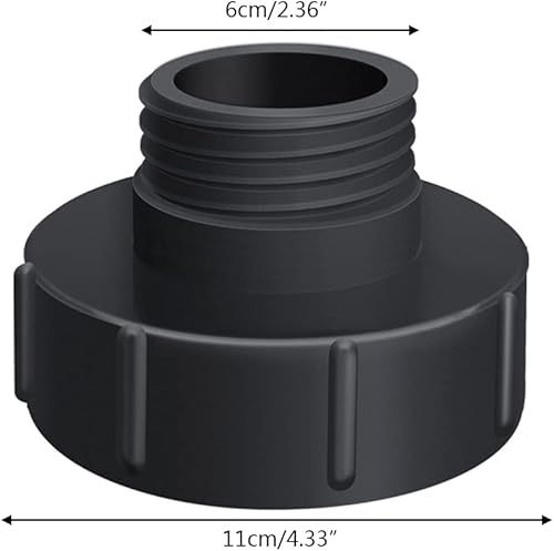 Miniatura 3 de Adaptador universal de 3 a 2 pulgadas IBC Tote – Conector de manguera resistente para transferencia de agua, se adapta a tanques, barriles y