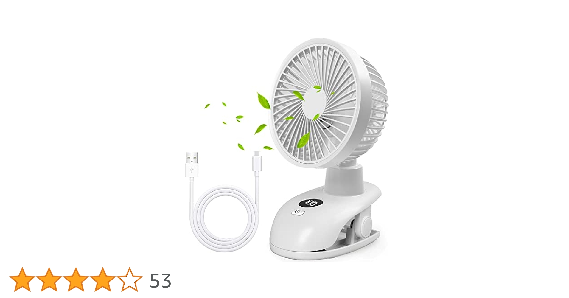 卓上扇風機 クリップ 小型 USB充電式 8000mAh 急速充電60h連続使用 Amazon | Yokizu 卓上扇風機 クリップ 小型 静音 リモコン付き
