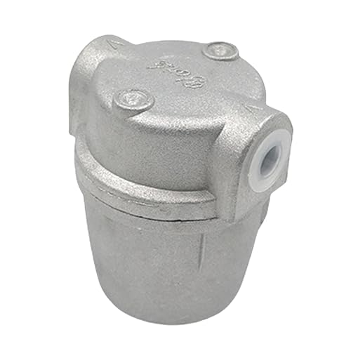 Cuenco de filtro de línea de aceite de aluminio de 3/8 pulgadas, cuenco de filtro de línea de aceite, cuenco de filtro de línea de aceite para tanques de aceite y sistemas de calefacción central de