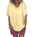 T-Shirt Plus Casual Taille Courte Blouse Manches Top O-Neck Summer Women Solid Women's Blouse Chemisiers Et Hauts Rouges pour Femmes Habillés