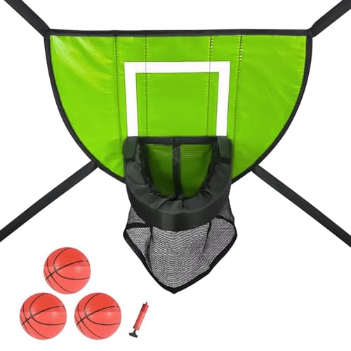 Trampoline Basketball Hoop, Kids Basketball Stand with...