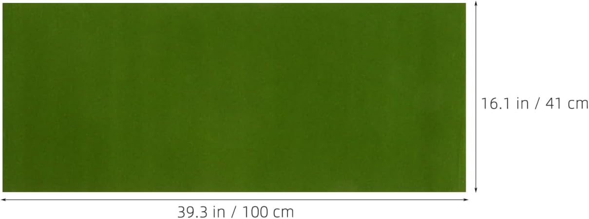 Healifty Green Model Grass Mat 2Pcs Model Train Grass Mat Artificial for Crafts Decoration Scenery Micro Landscape Miniature Doll House Sand Table Lawn Fake