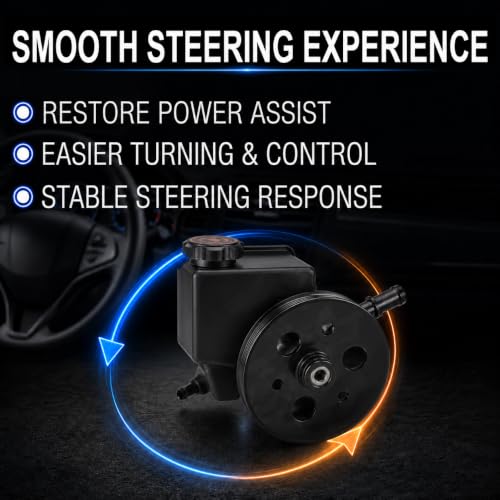 Image of 20-55982 Power Steering Pump with Reservoir for GM 3.8L V6