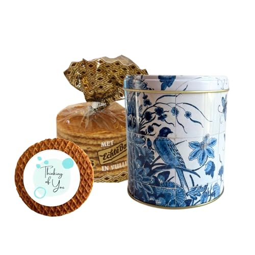 deReuze Dutch Stroopwafels Gift Set with Caramel Waffle Cookies in