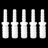 Feelers Plastic Hose Barb Reducer, 5/16" to 3/16" Barb Hose ID, Reducing Barb Brabed Fitting Mender
