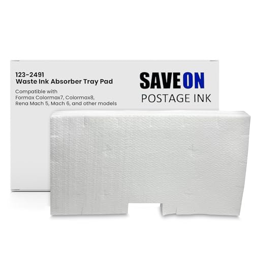 Save On Postage Ink, Compatible with Waste Ink Absorber Tray Pad Ink Pad Part 123-2491 Compatible with with Mach 5 Colormax7 & 8 Memjet Printers