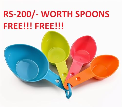 Image of Thangam Pure Brass 1000 gm Sev Sancha Machine with Free 8 Different Jali for Making Different Types of Sevaiya, Sev, Gathiya Murukku, Chakli, Bhujia Etc, Vegetable Cutting Board, Measuring Spoons