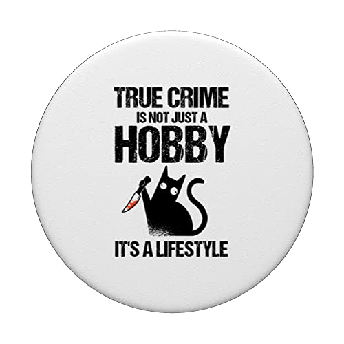 Funny Killer Documentaries - Murder Shows & True Crime PopSockets Swappable PopGrip - Image 3