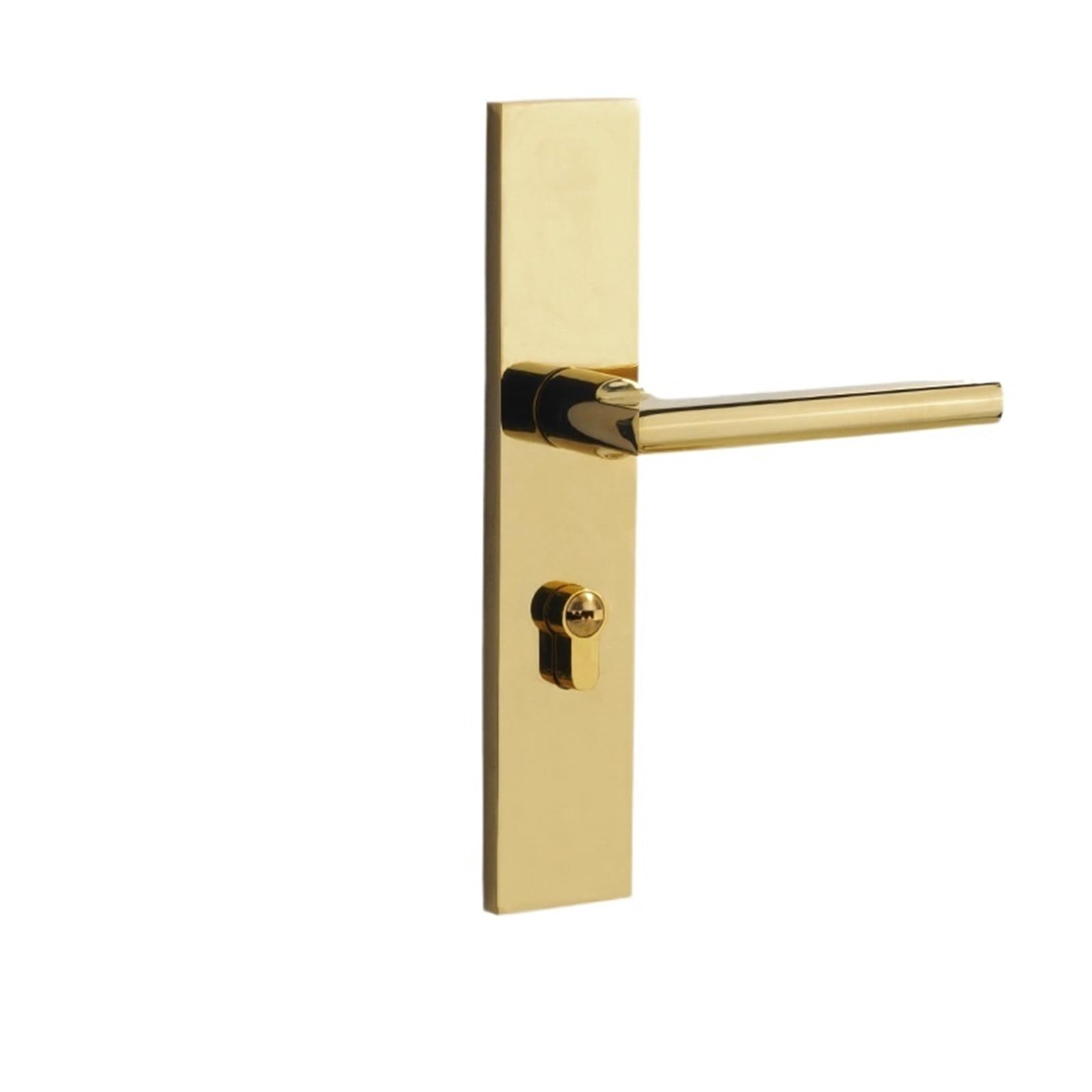 NYRXRYTCA Golden Indoor Bedroom Lock Household Wooden Door Lock Magnetic Silent Split Door Lock(Panel 001 Gold 58 Magnetic F Type)